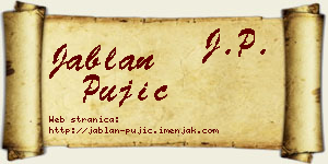 Jablan Pujić vizit kartica